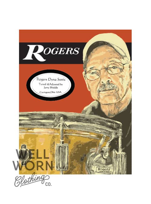Rogers Drums USA Jerry Shields | Well Worn Clothing Co.